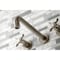 Kingston Brass Roman Tub Faucet, Brushed Nickel, Wall Mount KS8028BEX - alternate 2
